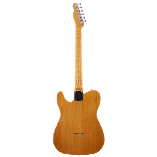 236 - Fender Foto Flame Telecaster electric guitar, made in Japan (1994-1995); Body: natural finish Foto F... 