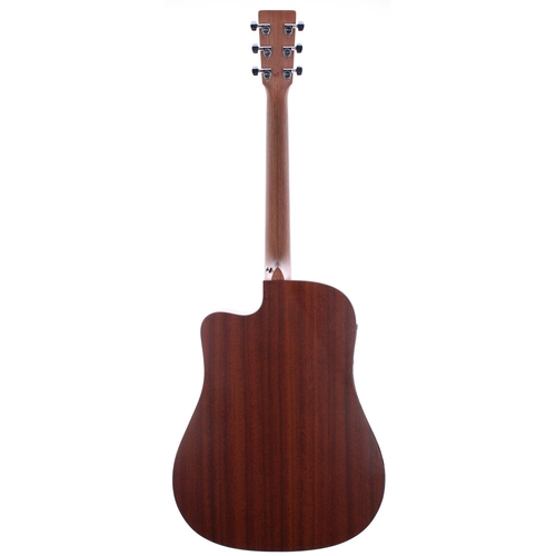 241 - 2005 C.F. Martin DCX1E electro-acoustic guitar; Back and sides: mahogany high pressure laminate, rep... 