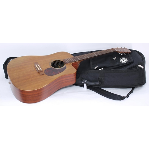 241 - 2005 C.F. Martin DCX1E electro-acoustic guitar; Back and sides: mahogany high pressure laminate, rep... 