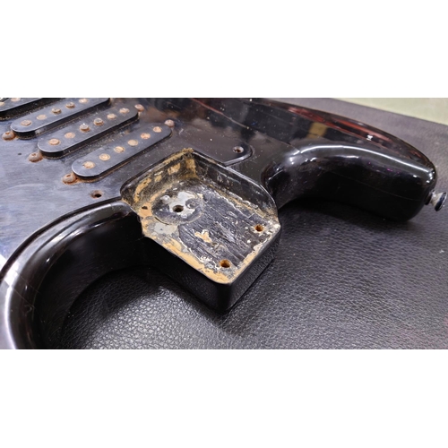 253 - Heavily modified 1970s Fender Stratocaster electric guitar in need of restoration, comprising: a 197... 