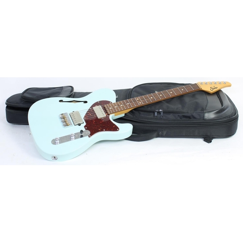 262 - Suhr Alt T Pro electric guitar, made in USA; Body: sonic blue finish; Neck: maple; Fretboard: rosewo... 