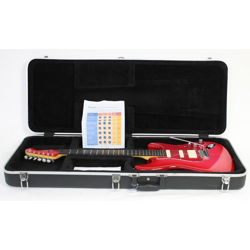 289 - 1993 Levinson Blade RH-4 electric guitar, ser. no. 1xxxx6; Body: rare custom colour red passion fini... 