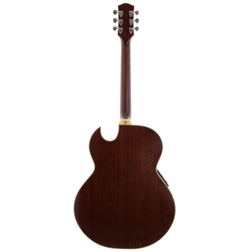 296 - 1980s Landola F-A00LS/Cut electro-acoustic guitar, made in Finland; Back and sides: mahogany, checki... 