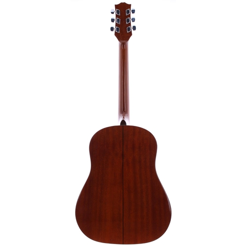 250 - Epiphone PR650 acoustic guitar; Back and sides: laminated mahogany, repaired knock to treble side, v... 