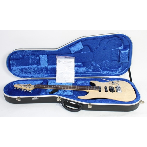 306 - Vigier Excalibur Ultra Blues electric guitar, made in France, ser. no. 0xxxx3; Body: natural maple u... 