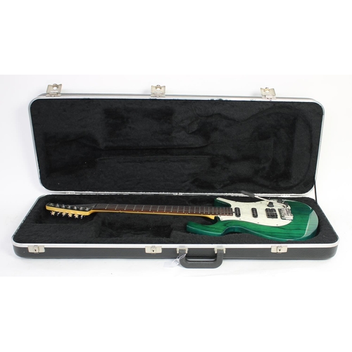 315 - 2004 Parker P-38 electric guitar, made in Korea, ser. no. P04xxxx4; Finish: trans green, light buckl... 