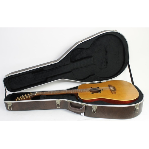 323 - 1998 Takamine EN10-12 electro-acoustic guitar, made in Japan, ser. no. 98xxxxx6; Back and sides: mah... 