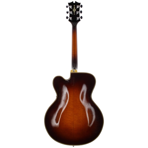 327 - 1994 Arthur Crow electric archtop guitar, made in Longmont, Colorado, USA; Back and sides: sunburst ... 