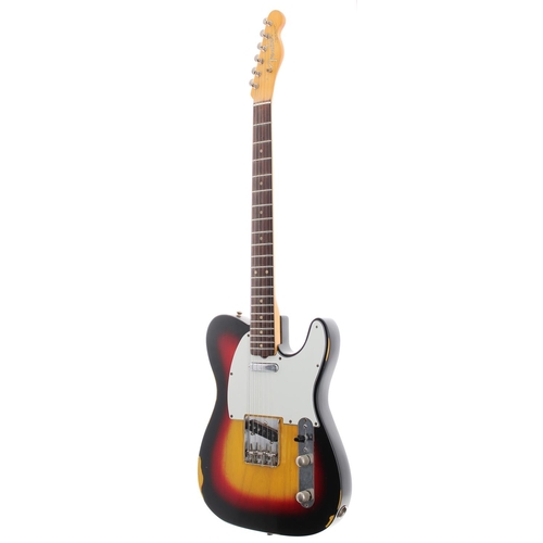 328 - 1963 Fender Telecaster electric guitar, made in USA, ser. no. Lxxxx7; Body: sunburst refinish with r... 