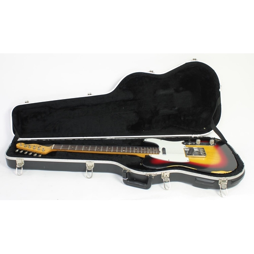 328 - 1963 Fender Telecaster electric guitar, made in USA, ser. no. Lxxxx7; Body: sunburst refinish with r... 