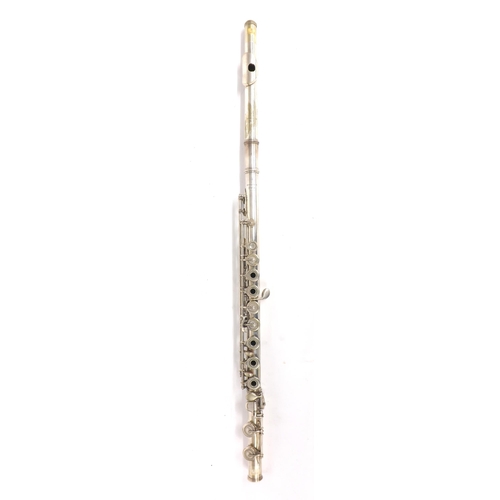 1841 - Silver plated Boehm system flute, stamped Ate, Bonneville, Paris, 2067, made circa 1895, length ... 