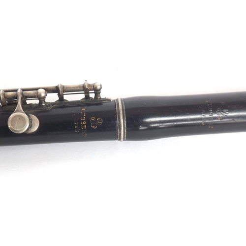 1843 - African blackwood Boehm system piccolo stamped A.Robert, Paris, circa 1900, length 32.3cm... 