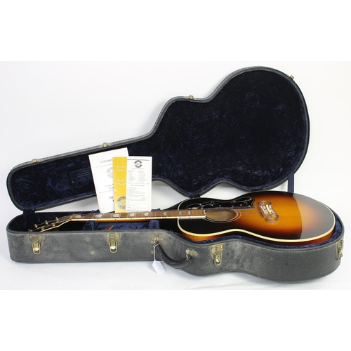 340 - 1997 Gibson SJ-200 acoustic guitar, made in USA, ser. no. 9xxxxxx9; Back and sides: sunburst finish ... 