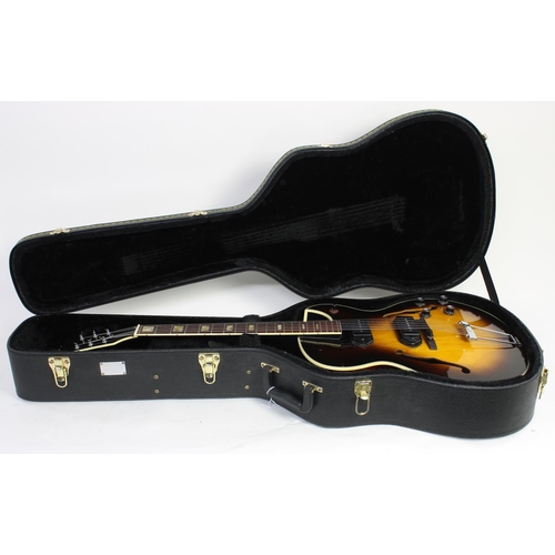 350 - 1968 Ibanez single cut archtop guitar, probably model 1453, made in Japan; Body: sunburst finish, di... 