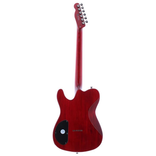 373 - 2013 Fender Custom Telecaster FMT HH electric guitar, made in Indonesia; Body: crimson red finish; N... 