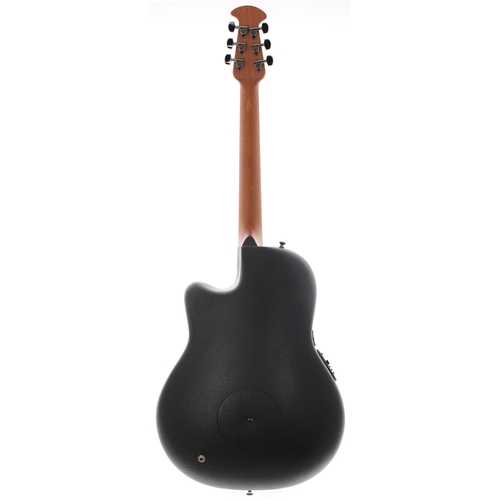 382 - Ovation DJ Ashba Demented Collection DJA34 electro-acoustic guitar, made in China; Back and sides: l... 