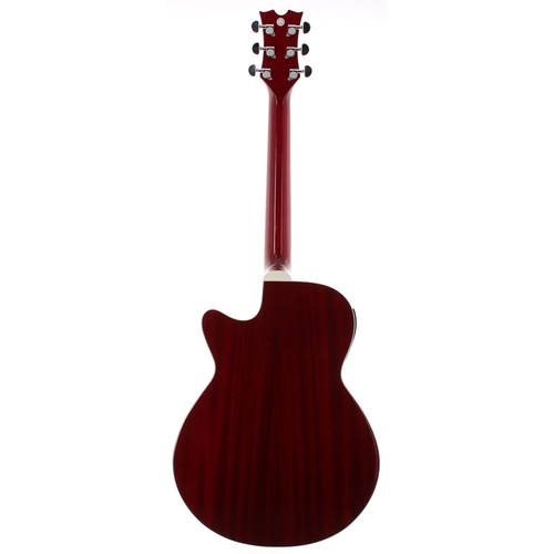 383 - 2006 Dean PE-TRD electro-acoustic guitar, made in China; Body: red finish; Neck: good; Fretboard: ro... 