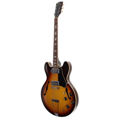 386 - 1968 Gibson ES-330 hollow body electric guitar, made in USA, ser. no. 5xxx4; Body: sunburst finish, ... 