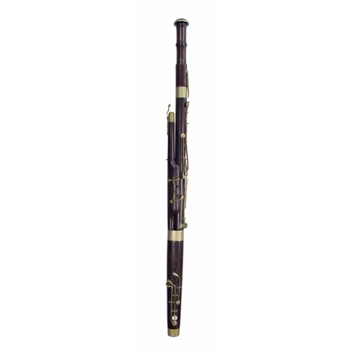 1816 - English fourteen-keyed bassoon by and stamped George Potter & Co., Aldershot, London no. 106; al... 