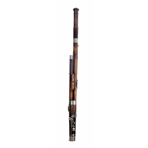 1817 - Good bassoon by and stamped Heckel Bierbrich, Wz.Gas.Gasshutzt, ser. no. 5181, with Heckel Bierbrich... 