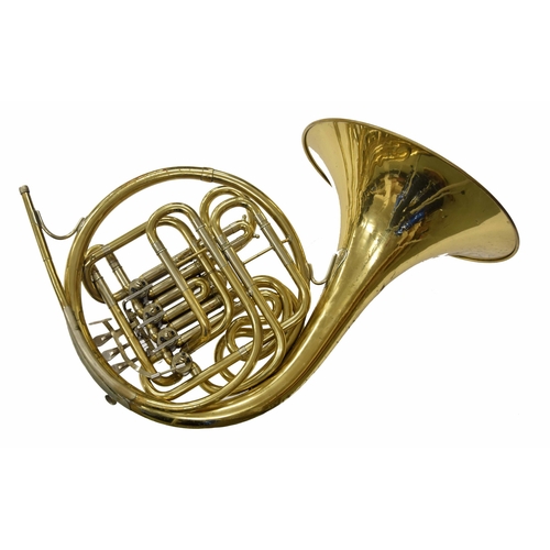 1820 - Paxman series 2 brass French horn stamped Merewether System, 2:74, Made in England, mouthpiece, hard... 