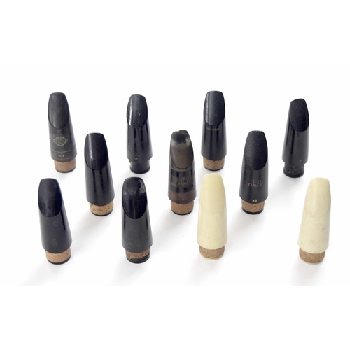 1825 - Eleven various clarinet mouthpieces, including Selmer Paris HS* and HS** (11)