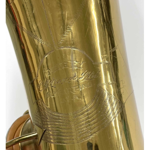 1830 - C.G Conn Ltd. 12M 'Crossbar' Baritone Saxophone, 1925, ser. no. M156704, case