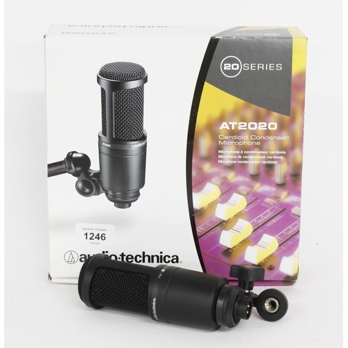 3086 - Audio Technica AT2020 condenser microphone, boxed