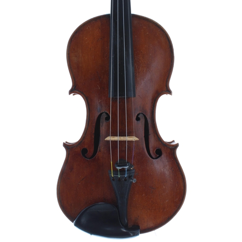 2422 - Very interesting late 18th century violin attributed to the Landolfi School, Milan circa 1790, label... 