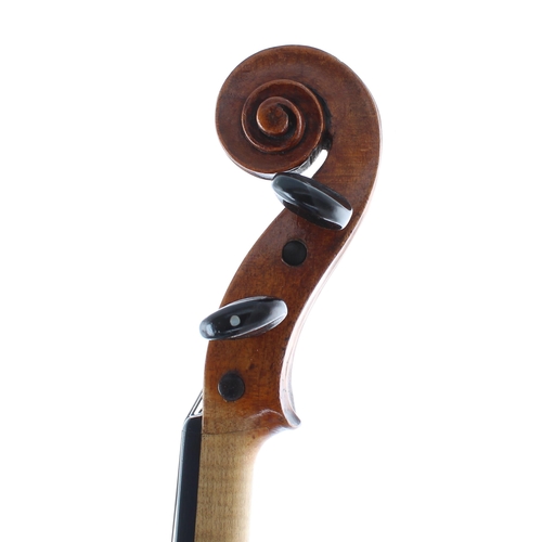 2422 - Very interesting late 18th century violin attributed to the Landolfi School, Milan circa 1790, label... 