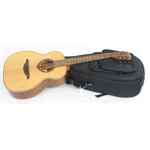 423 - 2008 Lag Tramontane Travel-RCE electro-acoustic guitar, made in China; Back and sides: Khaya; Top: r... 