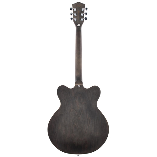 442 - Hofner Verythin HI-VTH hollow body electric guitar, made in China; Body: matt grey finish; Neck: goo... 