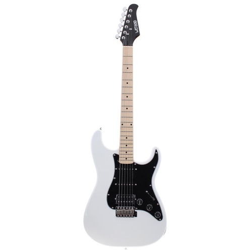 477 - Wetland S Type HSS electric guitar; Body: white finish; Neck: maple; Fretboard: maple; Frets: good; ... 