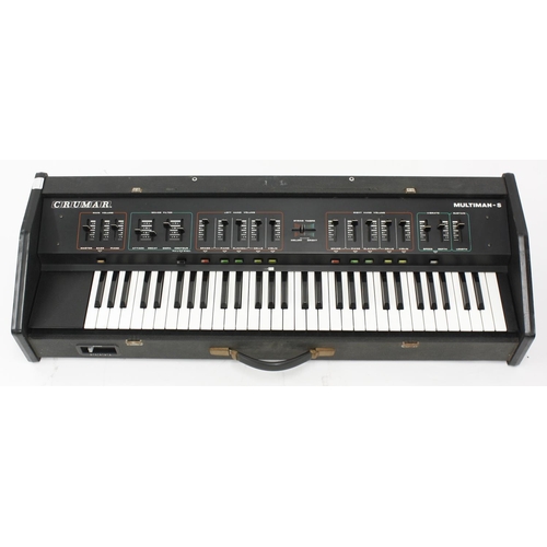 3158 - Crumar Multiman S orchestral synthesizer keyboard, made in Italy, ser. no. A400120*A rare synthesize... 