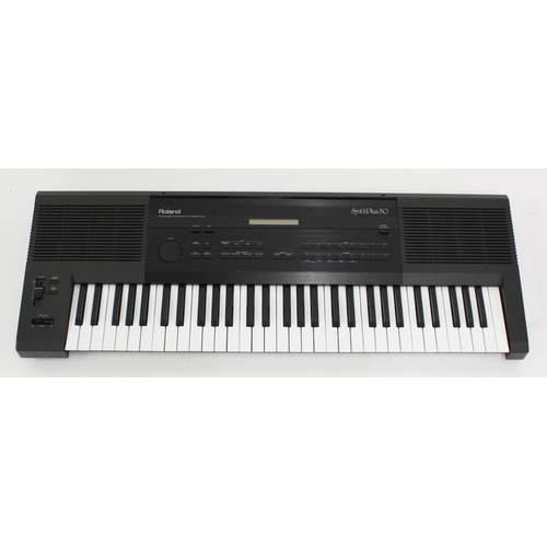 3162 - Roland Synth Plus 80 HS-80 Programmable Polyphonic Synthesizer keyboard, made in Japan, ser. no. 670... 