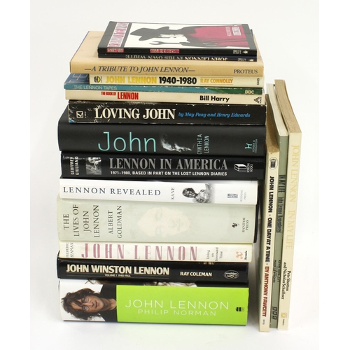 570 - John Lennon - selection of biographical accounts and other books relating to the life and times of J... 