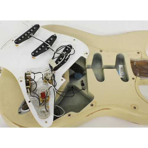 1142 - Fender Highway One guitar body with original hardware and electronics (missing back panel)... 