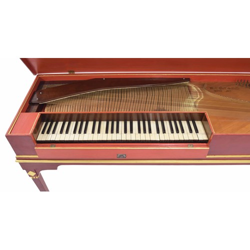 1554 - An unfretted (bundfrei) clavichord by Marcus Gabriel Sondermann, Rendsburg, 1805, the exterior of th... 