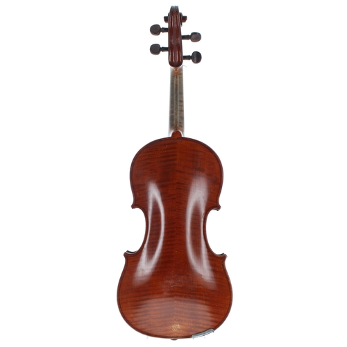 2027 - Early 20th century violin bearing the retail label of Thomas Craig, Aberdeen inscribed Grand Model, ... 