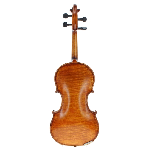 2029 - Late 19th century violin labelled Concertino Violini, Ave Maria, 14 1/16