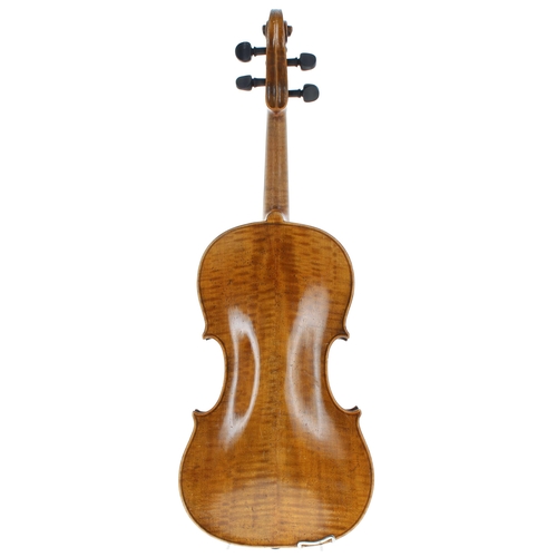 2031 - Early 19th century German violin labelled Nicolaus Amati..., 14 1/8