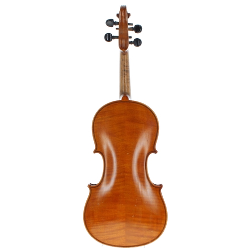 2036 - Early 20th century violin labelled Manufactured in Berlin, Special Copy of Antonius Stradivarius, 14... 