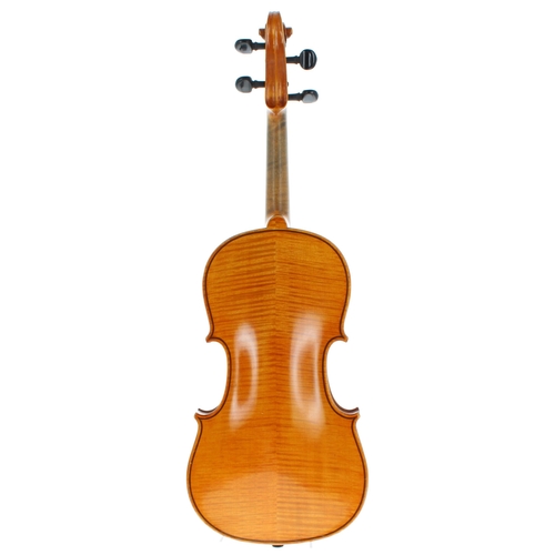 2039 - Early 20th century violin labelled Copy of Antonius Stradivarius, 14 1/8