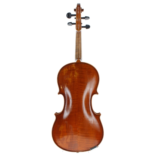 2041 - German violin labelled Joannes Baptist Havelar, fecit Wien Anno 1930, no. 3, 14 1/8