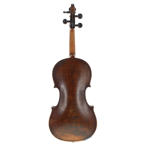 2046 - French Stradivari copy violin circa 1890, 14 3/16