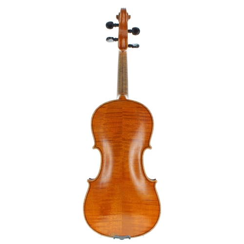 2058 - German three-quarter size violin circa 1920, 13 1/8