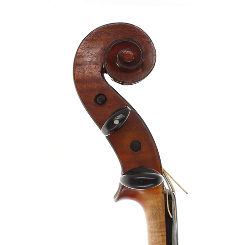 2404 - Early 20th century French viola, 15 1/2