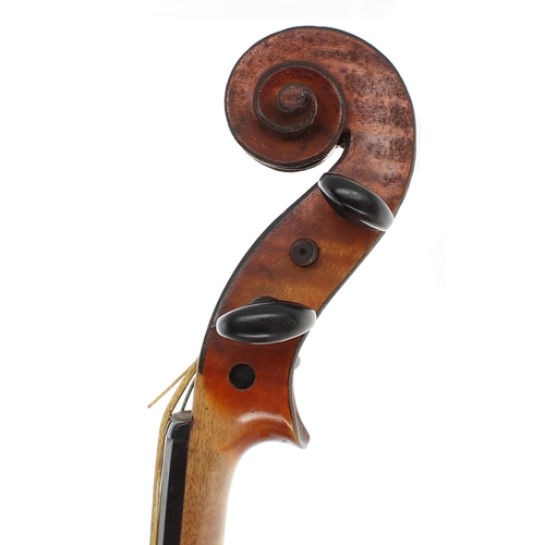 2404 - Early 20th century French viola, 15 1/2