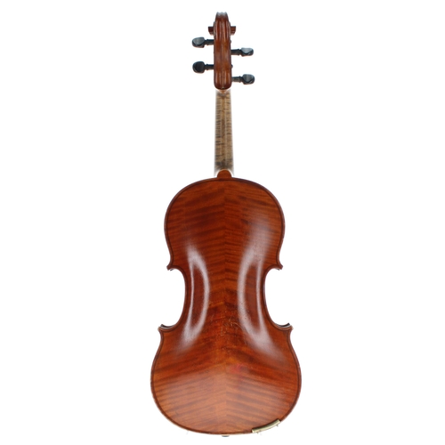 2409 - French violin by and labelled Ch.J.B. Collin-Mezin, Luthier á Paris, Rue du Faub G. Poissonniere, no... 