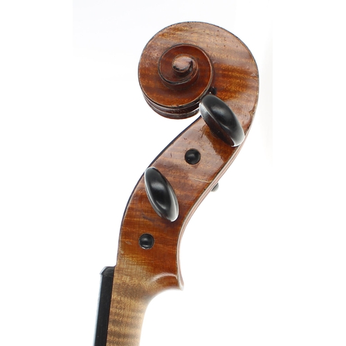 2409 - French violin by and labelled Ch.J.B. Collin-Mezin, Luthier á Paris, Rue du Faub G. Poissonniere, no... 